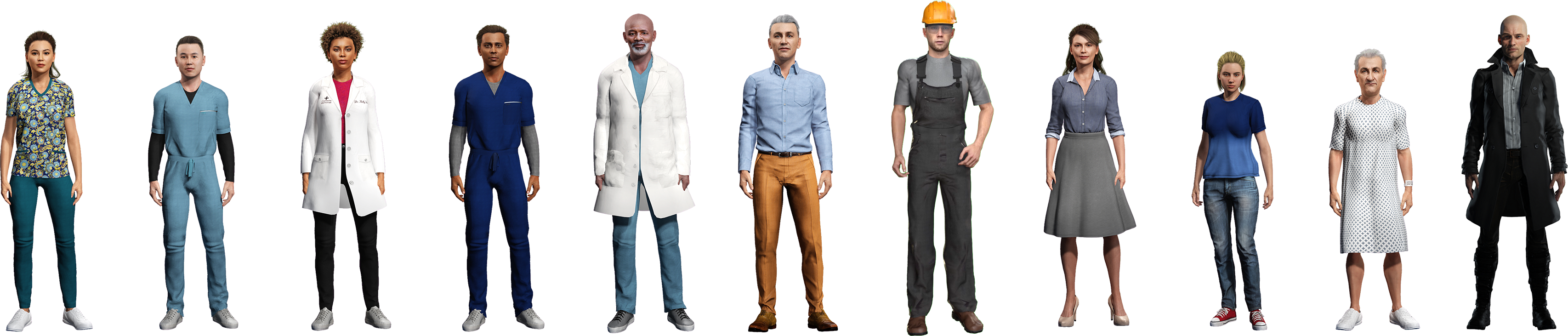 HoloTrainer character lineup