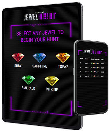Jewel Heist on tablet and phone
